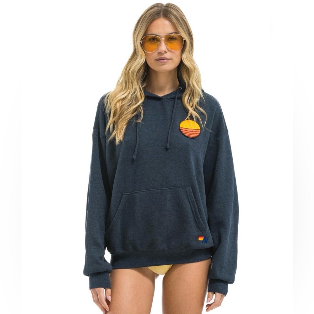 Aviator Nation | SUNSET PATCH PULLOVER RELAXED HO… - image 3